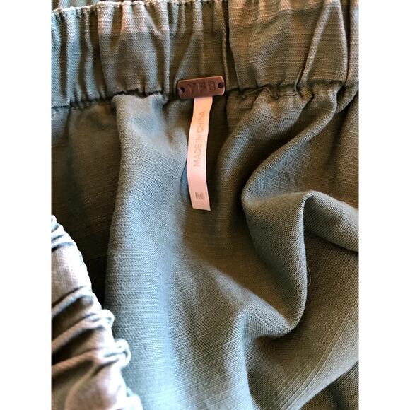 YFB "Reeve" Green Strapless Jogger Style Jumpsuit with Fringe Details size M - Picture 4 of 9